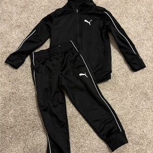 Puma Black and White Athletic Tracksuit